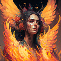 She's on Fire Wall Art