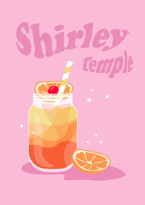 Shirley Temple Orange Wall Art