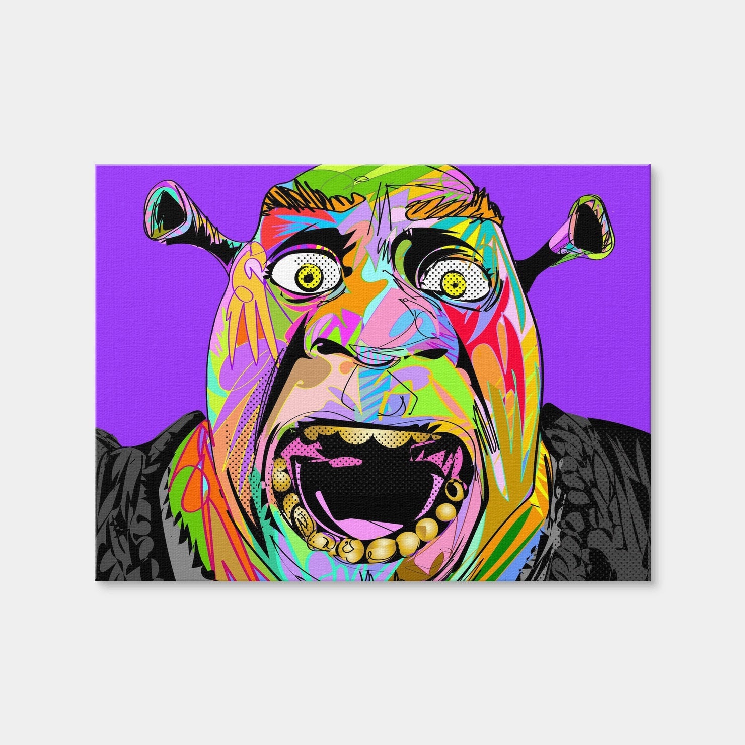 AUTO-MOCKUP | Shrek Wall Art | 1 Piece | Gallery Wrap Canvas | 4x3