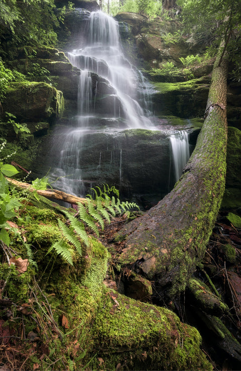 Silver Glow Falls Wall Art