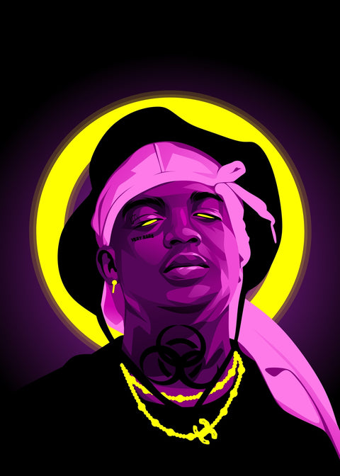 Ski Mask the Slump God Wall Art