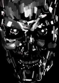 Skull Black And White Wall Art