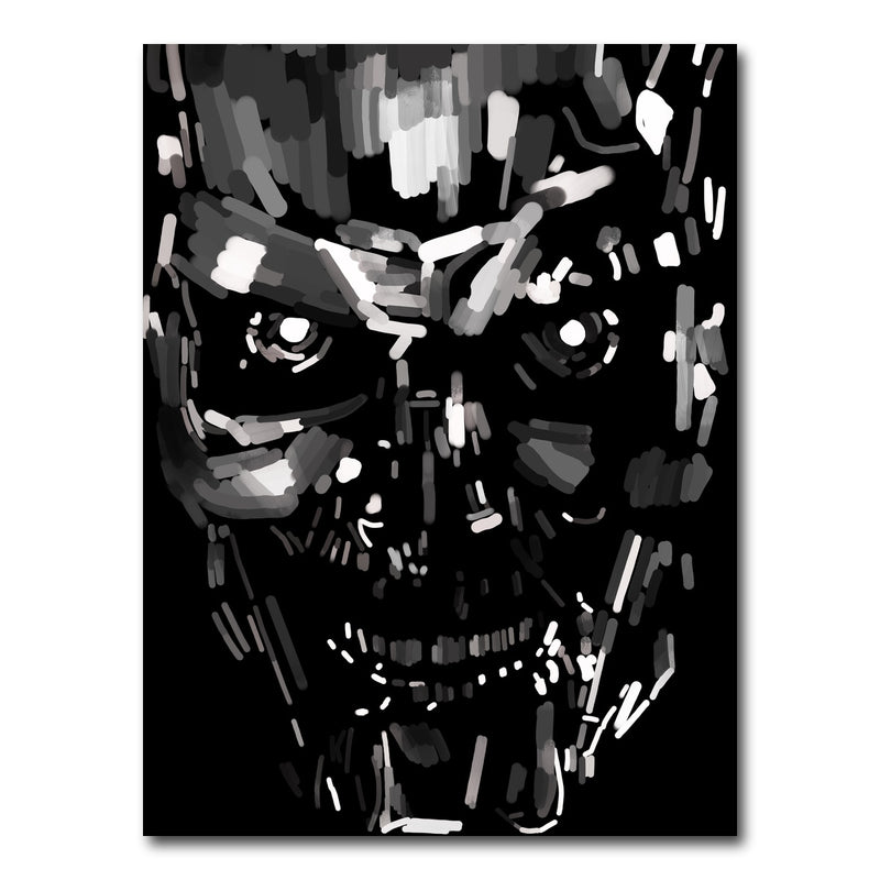 AUTO-MOCKUP WHITE | Skull Black And White | 1 Piece | Gallery Wrap Canvas | group=3x4