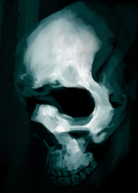 Skull In Profile Wall Art