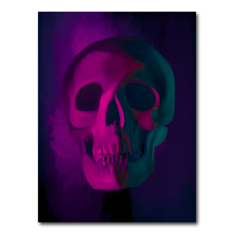 AUTO-MOCKUP WHITE | Skull Purple Shade | 1 Piece | Gallery Wrap Canvas | group=3x4