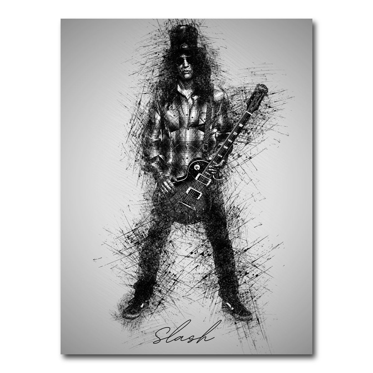 AUTO-MOCKUP WHITE | Slash Wearing Flannel | 1 Piece | Gallery Wrap Canvas | group=3x4