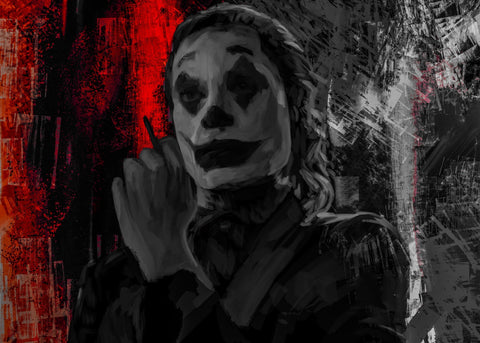 Smoking Joker Wall Art