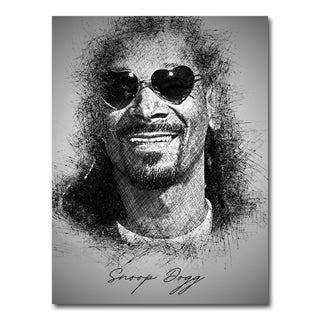 AUTO-MOCKUP WHITE | Snoop Dogg Heart Shades | 1 Piece | Gallery Wrap Canvas | group=3x4
