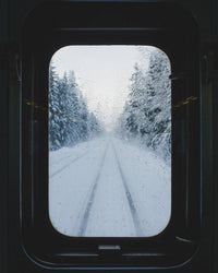 Snowy Train Wall Art
