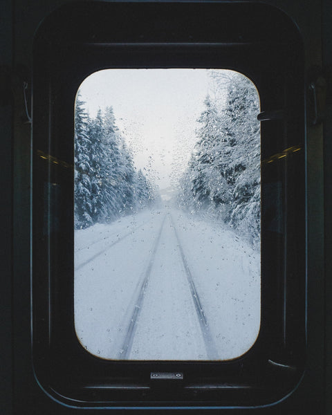 Snowy Train Wall Art