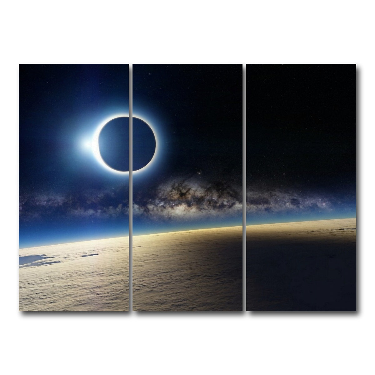 AUTO-MOCKUP WHITE | Solar Eclipse | 3 Piece | Gallery Wrap Canvas | group=8x18