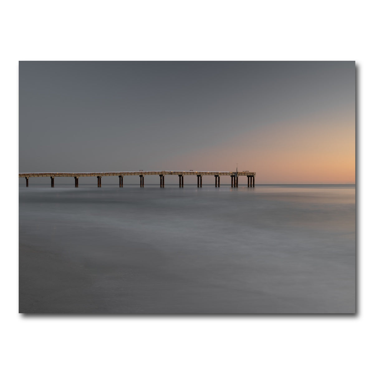 AUTO-MOCKUP WHITE | St. Augustine Florida Beach Pier | 1 Piece | Gallery Wrap Canvas | group=4x3