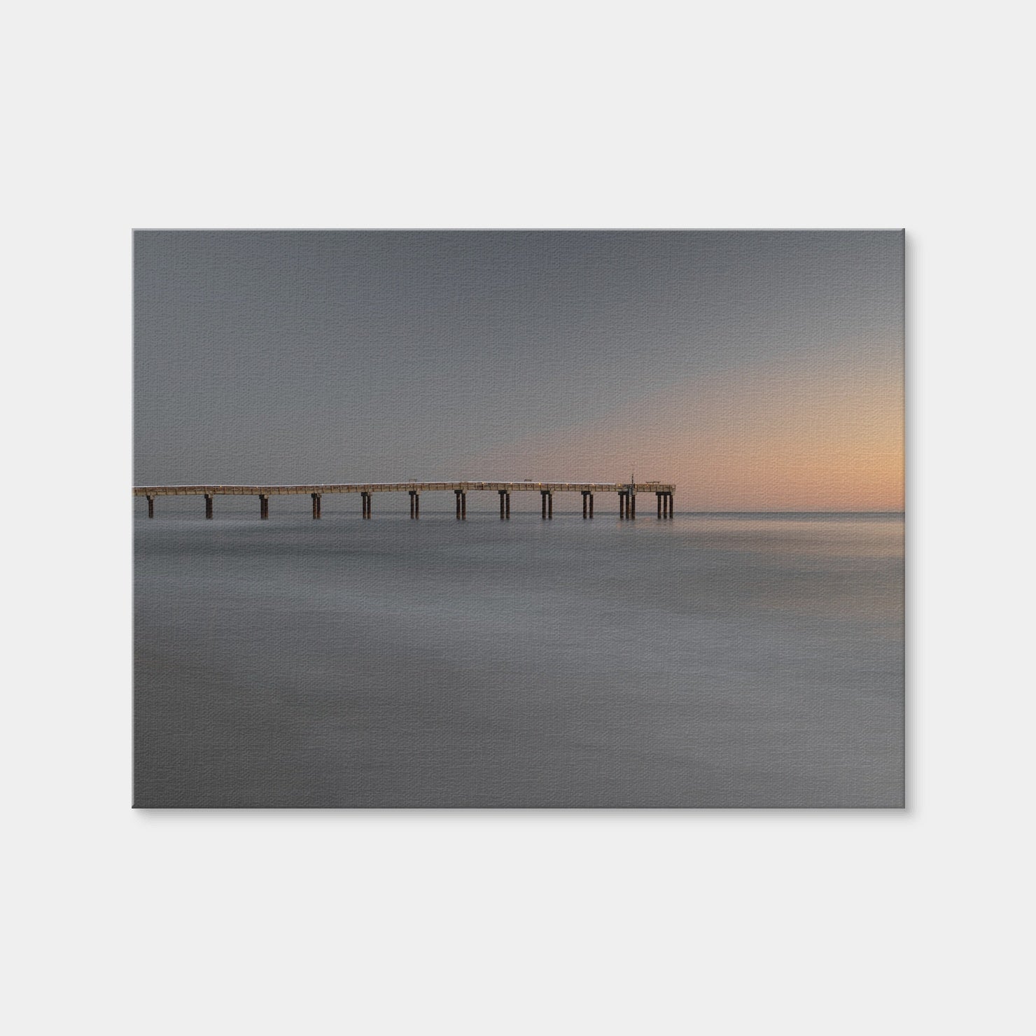 AUTO-MOCKUP WHITE | St. Augustine Florida Beach Pier | 1 Piece | Gallery Wrap Canvas | group=4x3