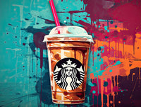 Starbucks Coffee Warhol Wall Art