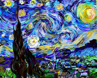 Starry Night Remix Wall Art