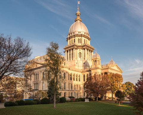 State Capitol in Springfield Wall Art