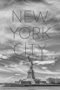 Statue of Liberty NYC Text Wall Art