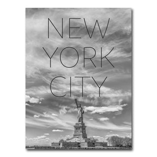 AUTO-MOCKUP WHITE | Statue of Liberty NYC Text | 1 Piece | Gallery Wrap Canvas | group=3x4