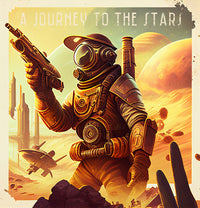 Steampunk Adventurer - A Journey to the Stars Wall Art