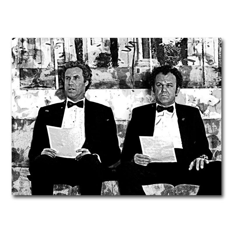 AUTO-MOCKUP WHITE | Step Brothers Grayscale | 1 Piece | Gallery Wrap Canvas | group=4x3