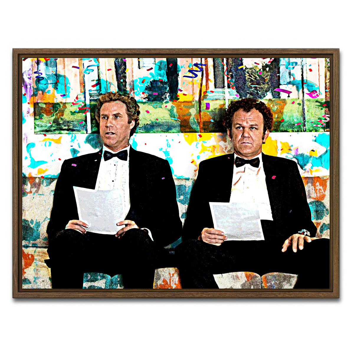 AUTO-MOCKUP WHITE | Step Brothers | 1 Piece | Walnut Frame | group=4x3