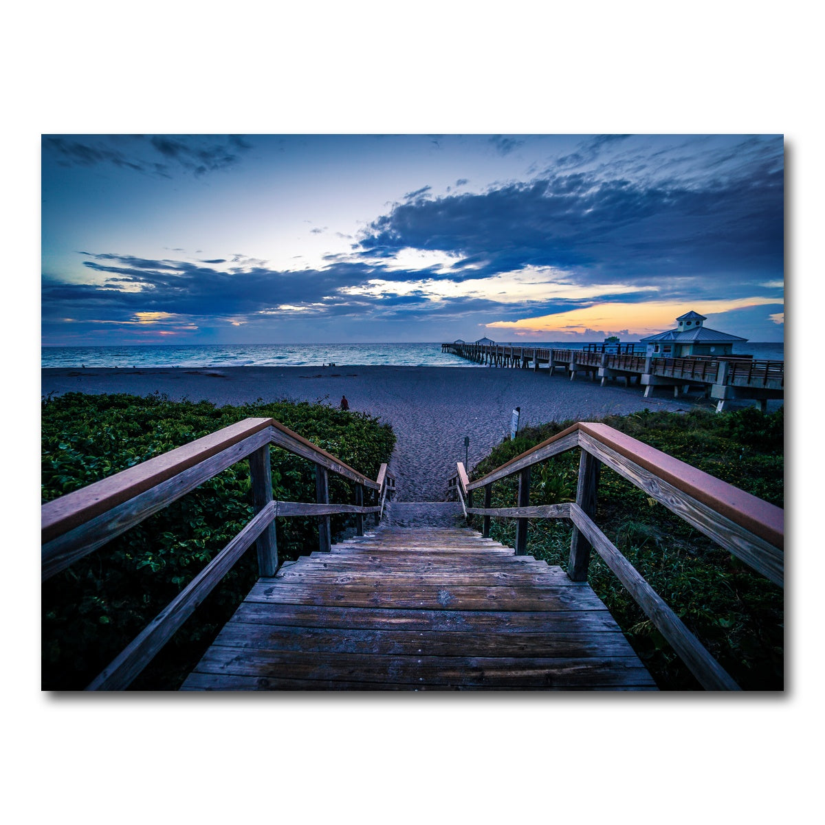 AUTO-MOCKUP WHITE | Steps to Juno Beach Pier | 1 Piece | Gallery Wrap Canvas | group=4x3