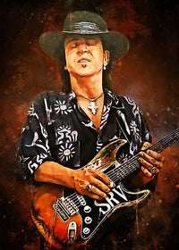 Stevie Ray Vaughan Painting Wall Art