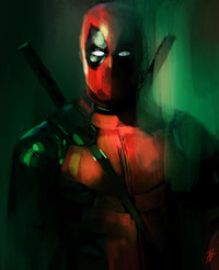 Streaks of Deadpool Wall Art
