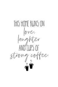 Strong Coffee Wall Art
