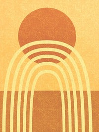Sun & rainbow Desert Wall Art