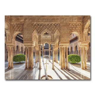 AUTO-MOCKUP WHITE | Sunlight In The Alhambra | 1 Piece | Gallery Wrap Canvas | group=4x3