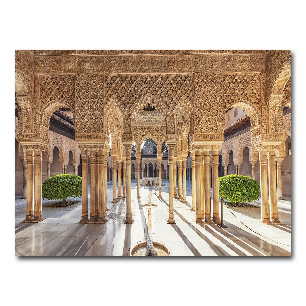 AUTO-MOCKUP WHITE | Sunlight In The Alhambra | 1 Piece | Gallery Wrap Canvas | group=4x3