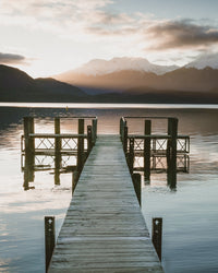 Sunset Dock Wall Art