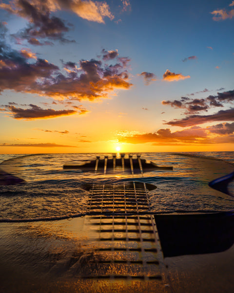 Sunset Guitar Wall Art