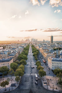 Sunset In Paris Wall Art