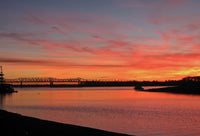 Sunset Mississippi River in Memphis Wall Art