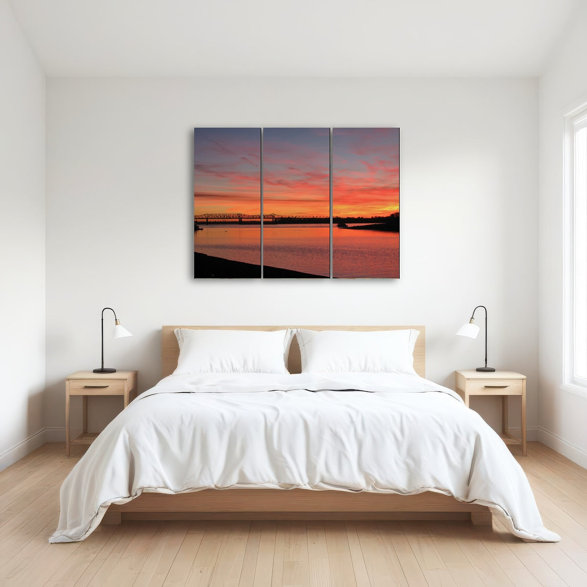 AUTO-MOCKUP ROOM | Sunset Mississippi River in Memphis
