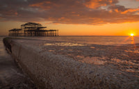 Sunset at West Pier Wall Art