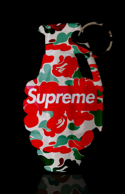 Supreme Camo LV Grenade Wall Art