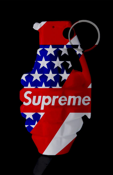 Supreme Strips Grenade Wall Art