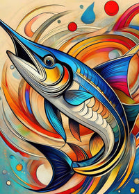 Swordfish Art Wall Art