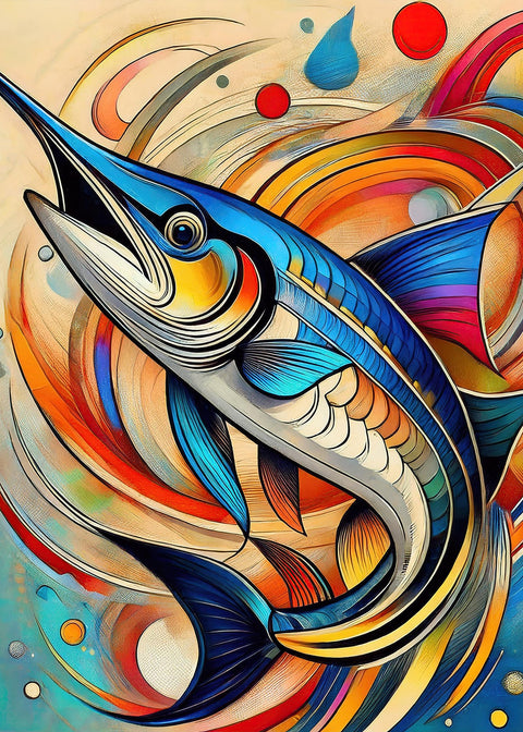 Swordfish Art Wall Art