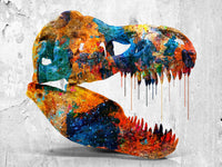 T-Rex skull Wall Art