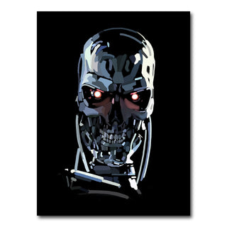 AUTO-MOCKUP WHITE | T800 Skull | 1 Piece | Gallery Wrap Canvas | group=3x4