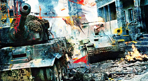 Tank Battle Wall Art
