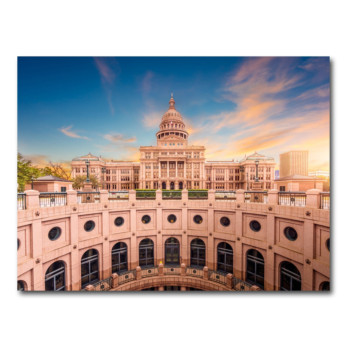 AUTO-MOCKUP WHITE | Texas State Capitol Building | 1 Piece | Gallery Wrap Canvas | group=4x3