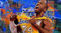 The Black Mamba Vintage Blue Wall Art