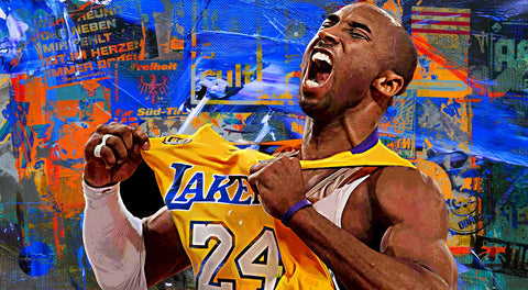 The Black Mamba Vintage Blue Wall Art