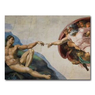 AUTO-MOCKUP WHITE | The Creation of Adam | 1 Piece | Gallery Wrap Canvas | group=4x3