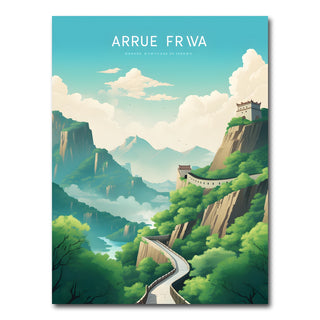 AUTO-MOCKUP WHITE | The Great Wall of China | 1 Piece | Gallery Wrap Canvas | group=3x4